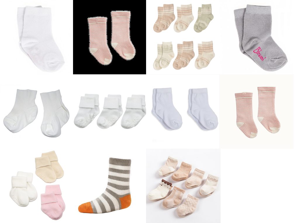 baby cotton organic white socks